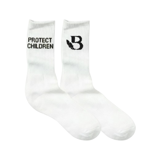 Protect Children Socks-White