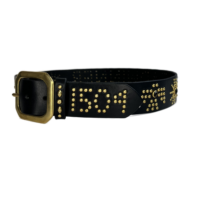 1504 x BREADWINNER Studded Belt-Gold