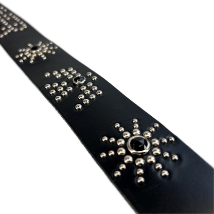 1504 x BREADWINNER Studded Belt- Silver