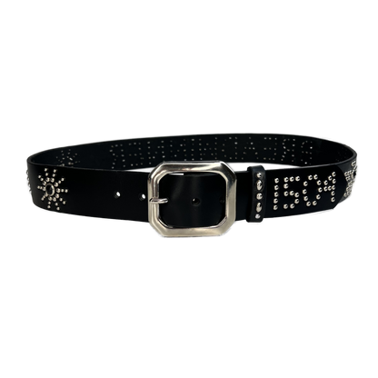 1504 x BREADWINNER Studded Belt- Silver