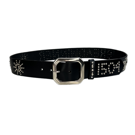 1504 x BREADWINNER Studded Belt- Silver