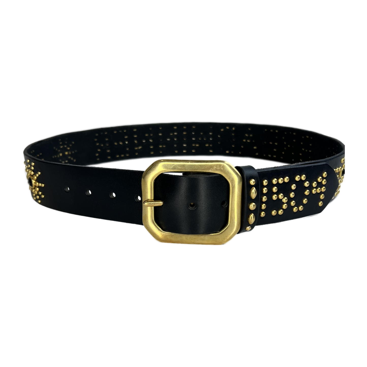 1504 x BREADWINNER Studded Belt-Gold