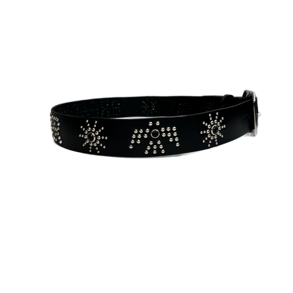 1504 x BREADWINNER Studded Belt- Silver